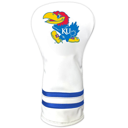 Team Golf Kansas DR/FW Headcovers - Vintage Driver HC - Printed White