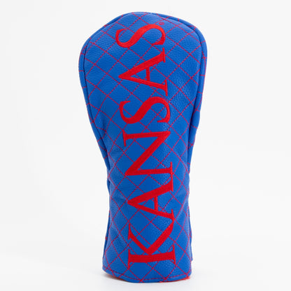 Team Golf Kansas DR/FW Quilted Headcovers - Team Golf USA