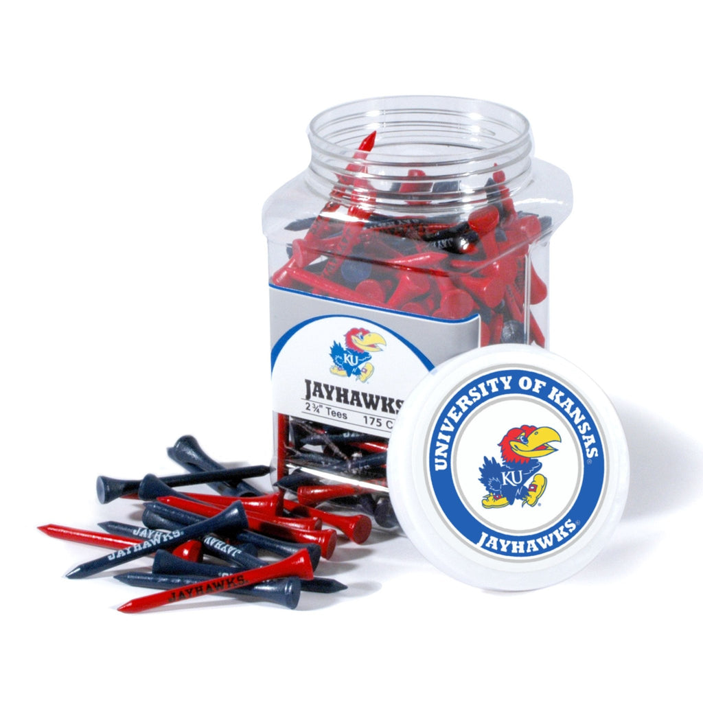 Team Golf Kansas Golf Tees - 175 Tee Jar - 