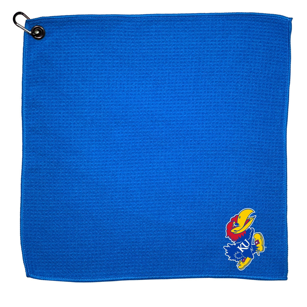 Team Golf Kansas Golf Towels - Microfiber 15X15 Color - 