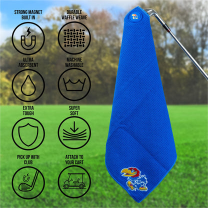 Team Golf Kansas Magnetic Golf Towel - Team Golf USA