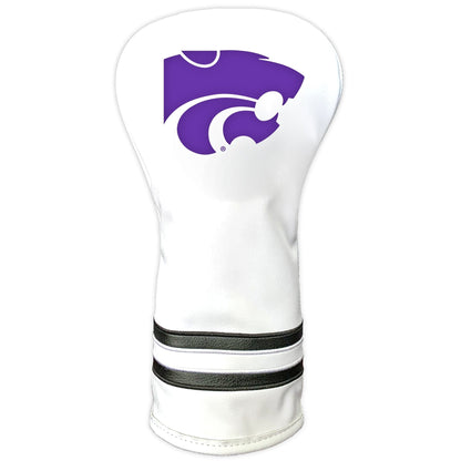 Team Golf Kansas St DR/FW Headcovers - Vintage Driver HC - Printed White