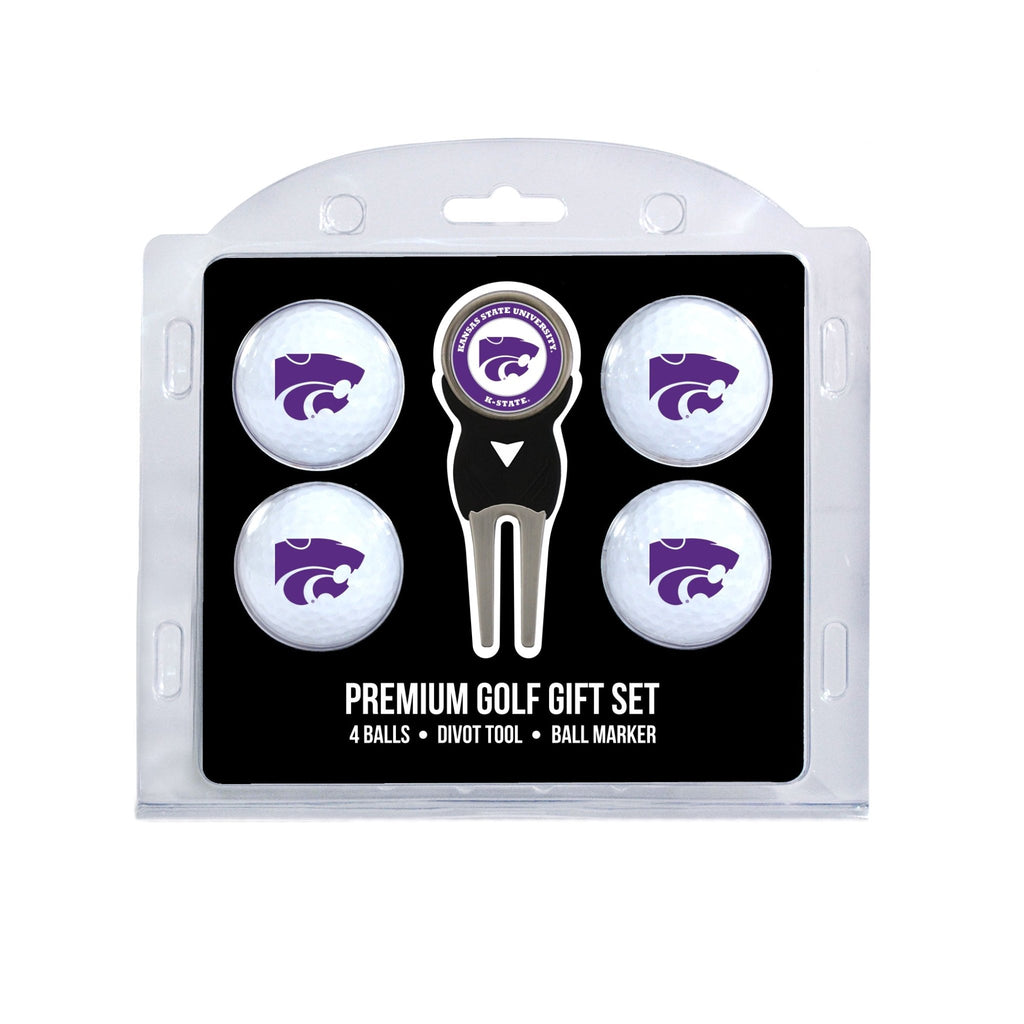 Team Golf Kansas St Golf Gift Sets - 4 Ball Gift Set - 