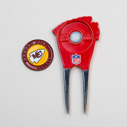 Team Golf KC Chiefs Divot Tools - Custom Shaped - 