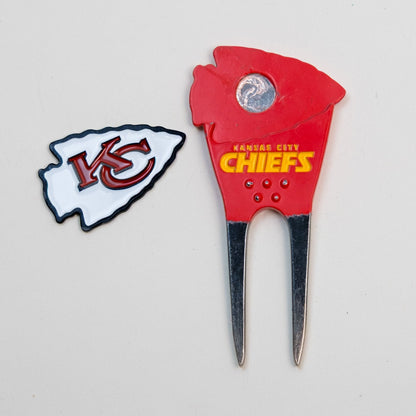 Team Golf KC Chiefs Divot Tools - Custom Shaped - 