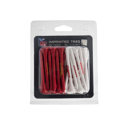 Team Golf KC Chiefs Golf Tees - 50 Tee Pack - 