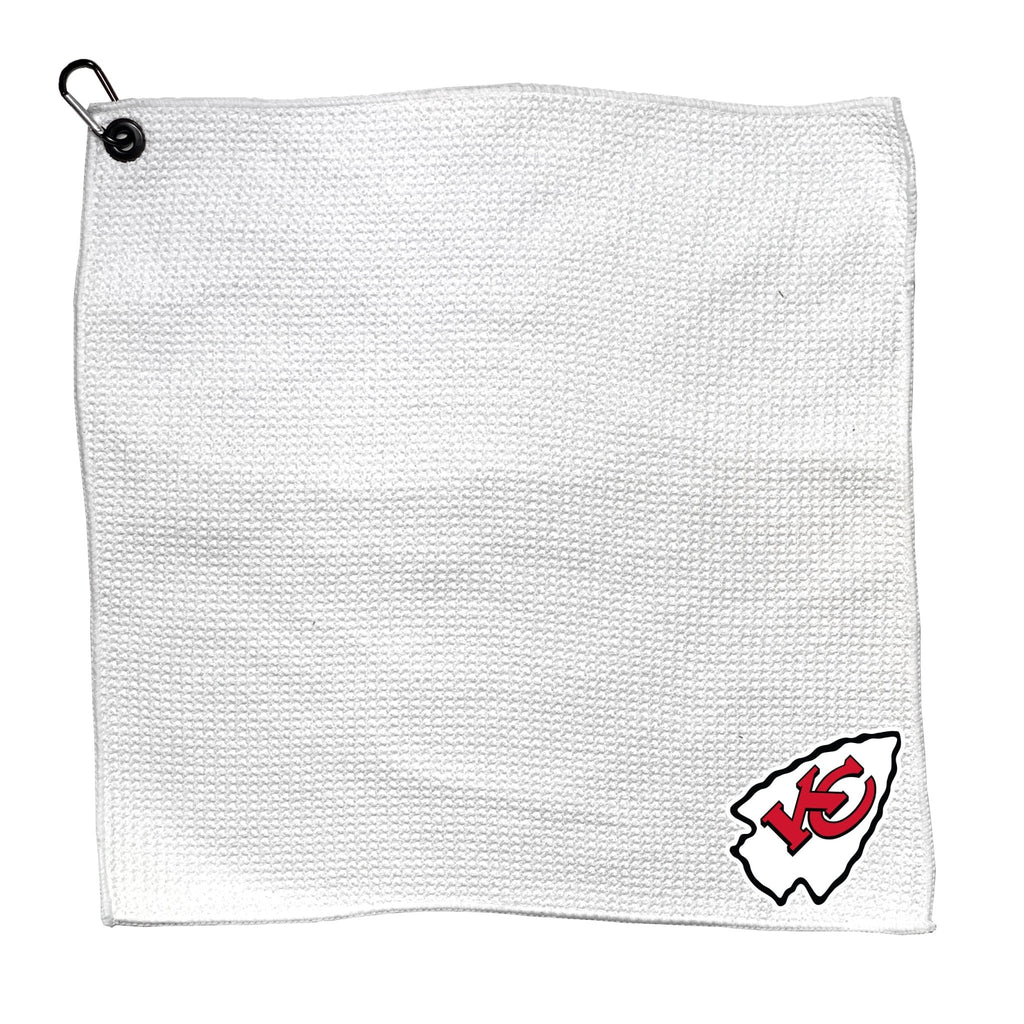 Team Golf KC Chiefs Golf Towels - Microfiber 15X15 White - 