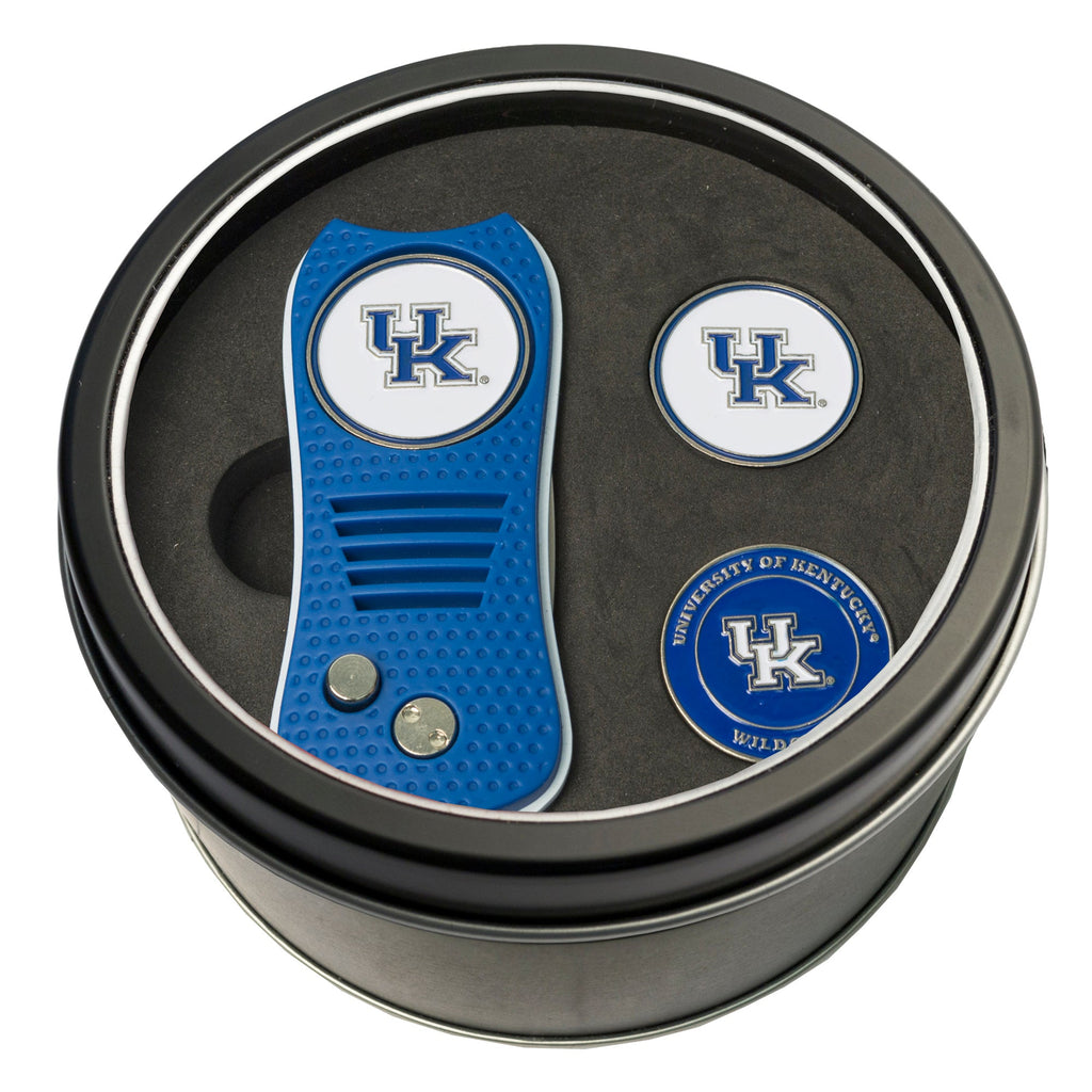 Team Golf Kentucky Golf Gift Sets - Tin - Divot Tool & 2 Markers - 