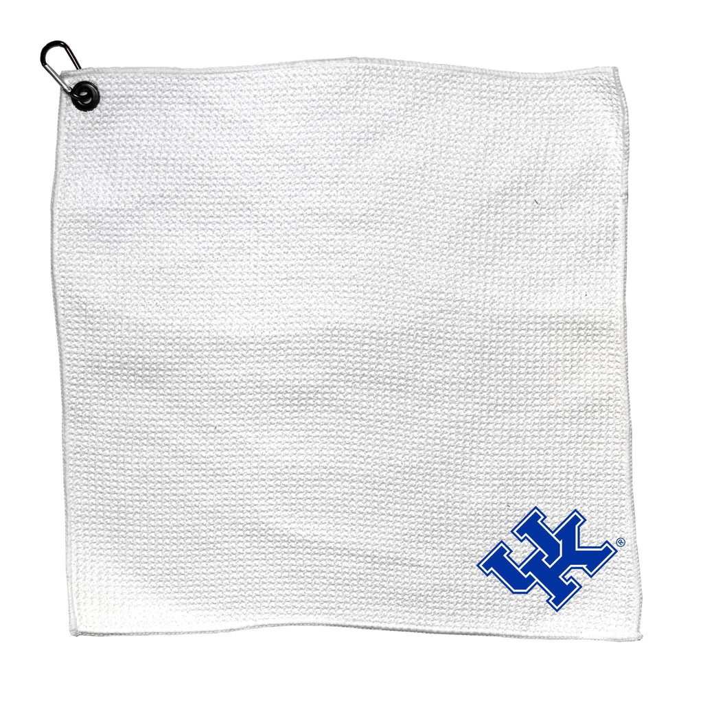 Team Golf Kentucky Golf Towels - Microfiber 15X15 White - 