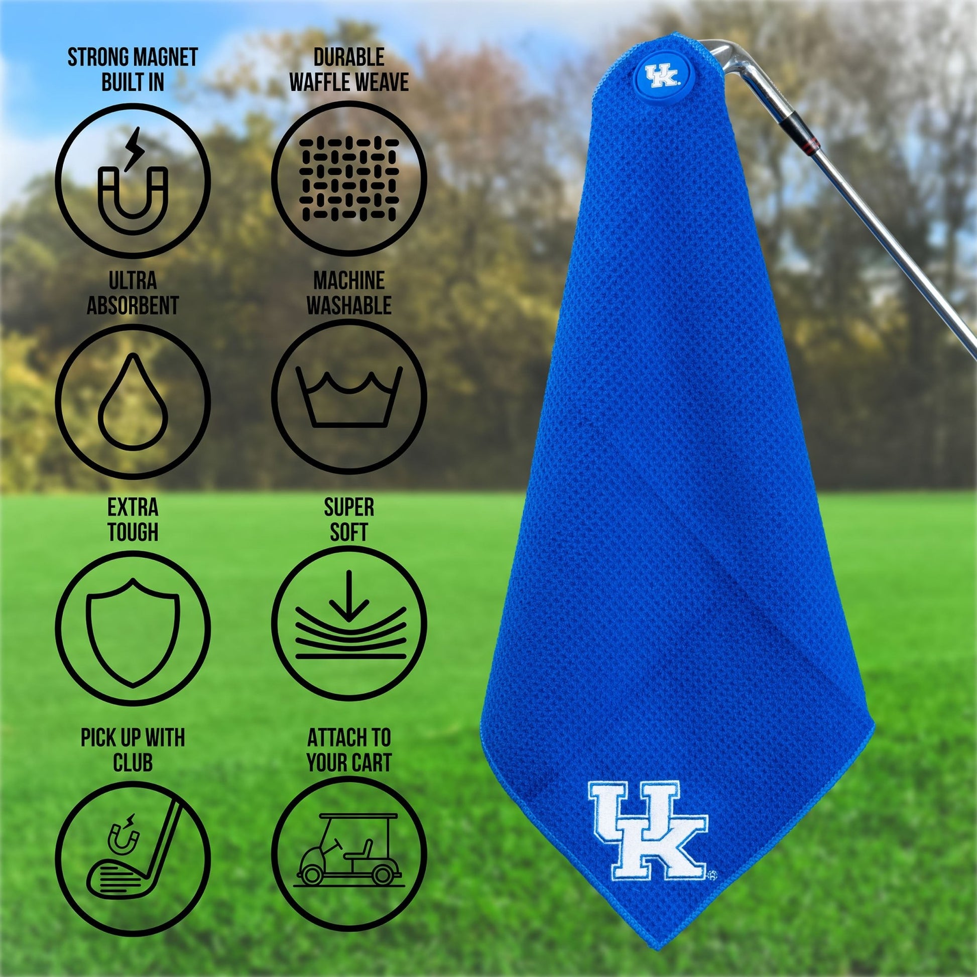 Team Golf Kentucky Magnetic Golf Towel - Team Golf USA