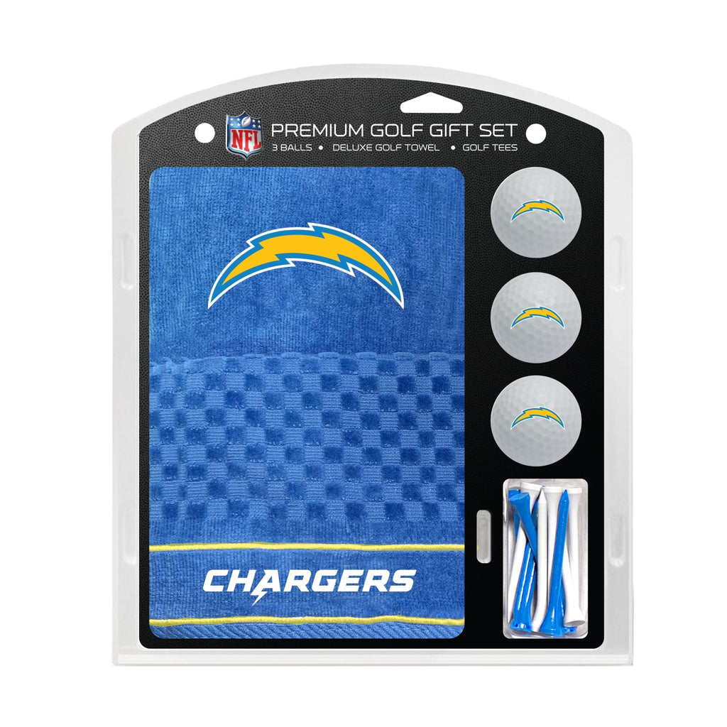 Team Golf LA Chargers Golf Gift Sets - Embroidered Towel Gift Set -