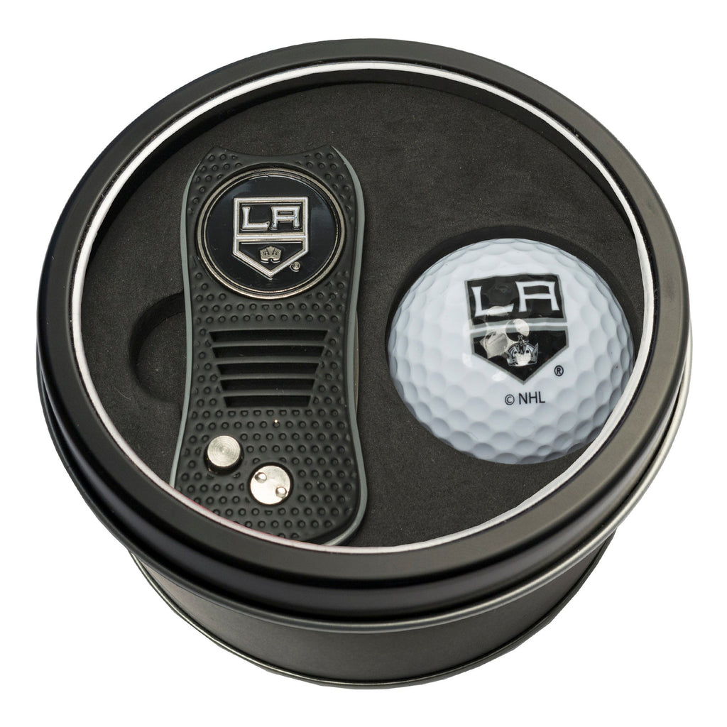 Team Golf LA Kings Golf Gift Sets - Tin - Divot Tool & Golf Ball - 