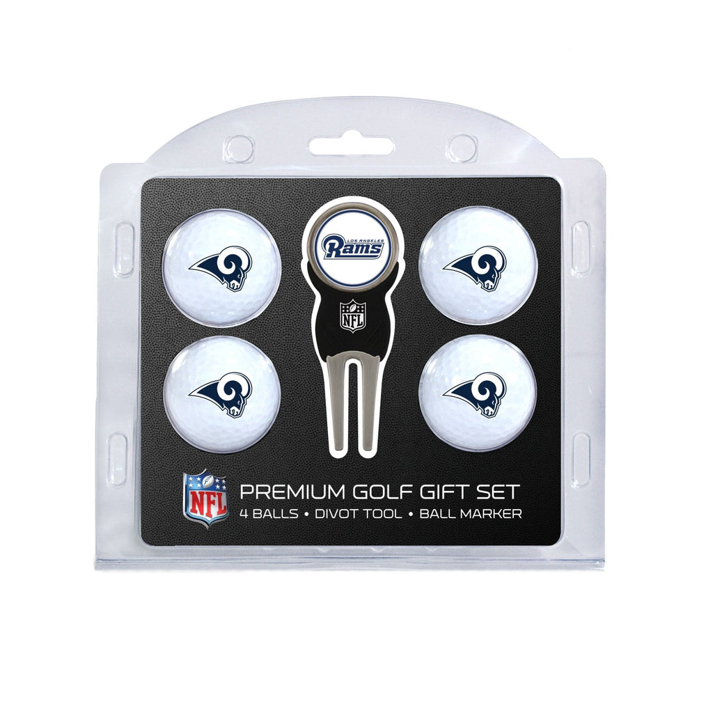 Team Golf LA Rams Golf Gift Sets - 4 Ball Gift Set -