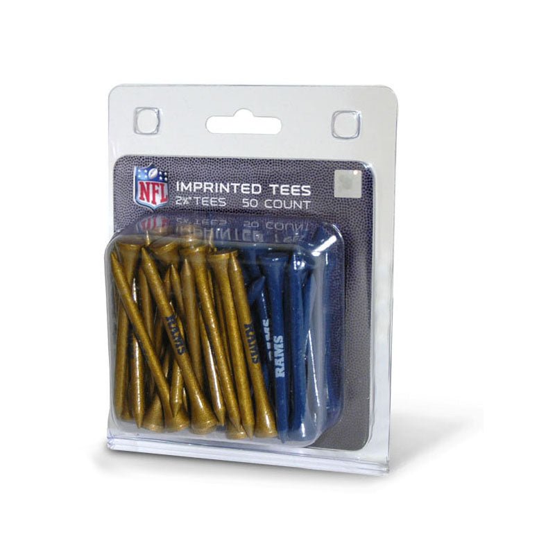 Team Golf LA Rams Golf Tees - 50 Tee Pack - 