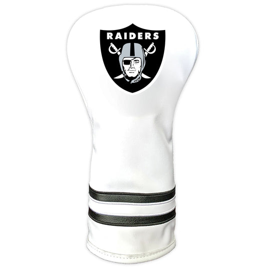 Team Golf Las Vegas Raiders DR/FW Headcovers - Vintage Driver HC - Printed White