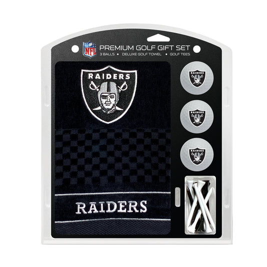 Team Golf Las Vegas Raiders Golf Gift Sets - Embroidered Towel Gift Set -