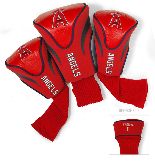 Team Golf Los Angeles Angels DR/FW Headcovers - 3 Pack Contour - Embroidered