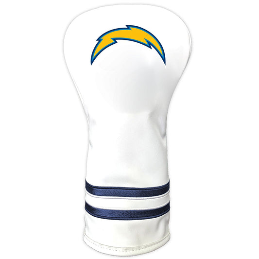 Team Golf Los Angeles Chargers DR/FW Headcovers - Vintage Driver HC - Printed White