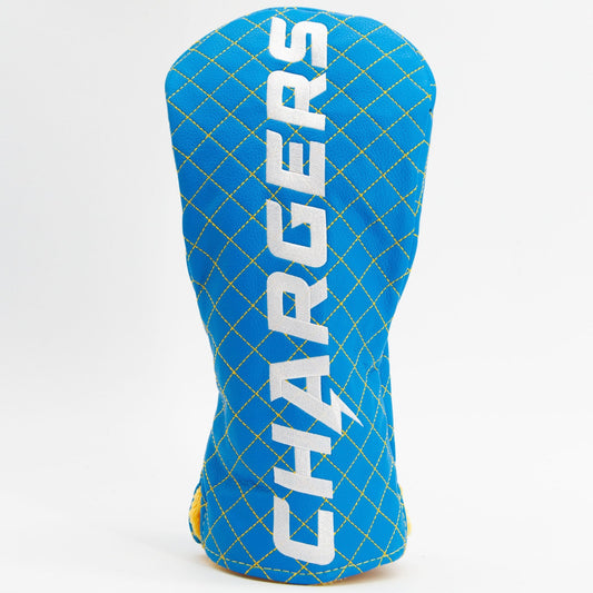 Team Golf Los Angeles Chargers DR/FW Quilted Headcovers - Team Golf USA