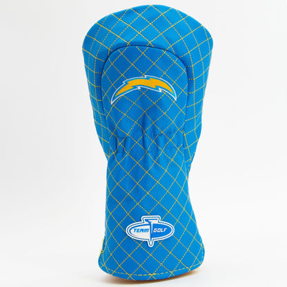 Team Golf Los Angeles Chargers DR/FW Quilted Headcovers - Team Golf USA