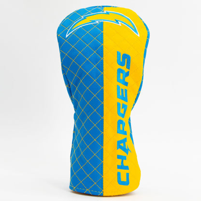 Team Golf Los Angeles Chargers DR/FW Quilted Headcovers - Team Golf USA