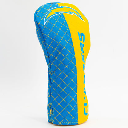 Team Golf Los Angeles Chargers DR/FW Quilted Headcovers - Team Golf USA