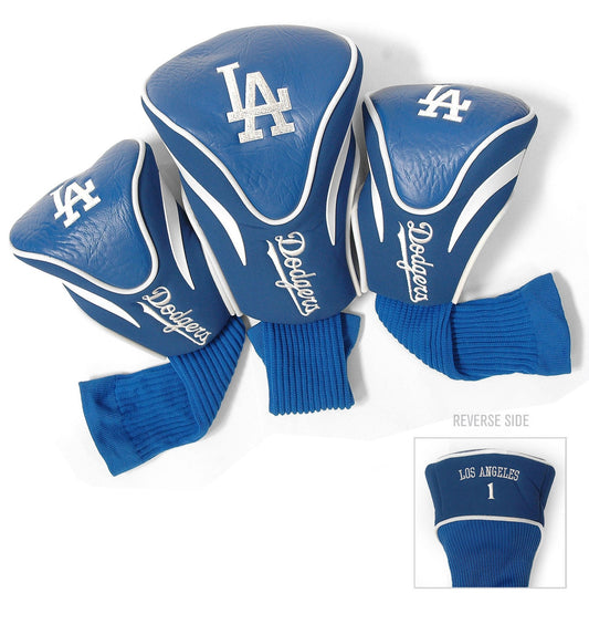 Team Golf Los Angeles Dodgers DR/FW Headcovers - 3 Pack Contour - Embroidered