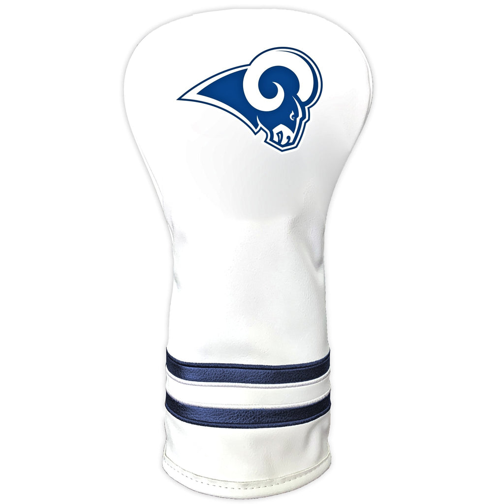 Team Golf Los Angeles Rams DR/FW Headcovers - Vintage Driver HC - Printed White