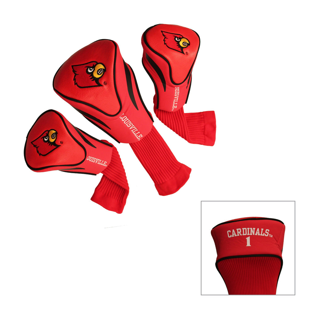 Team Golf Louisville DR/FW Headcovers - 3 Pack Contour - Embroidered