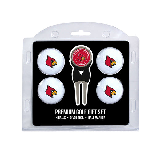 Team Golf Louisville Golf Gift Sets - 4 Ball Gift Set - 