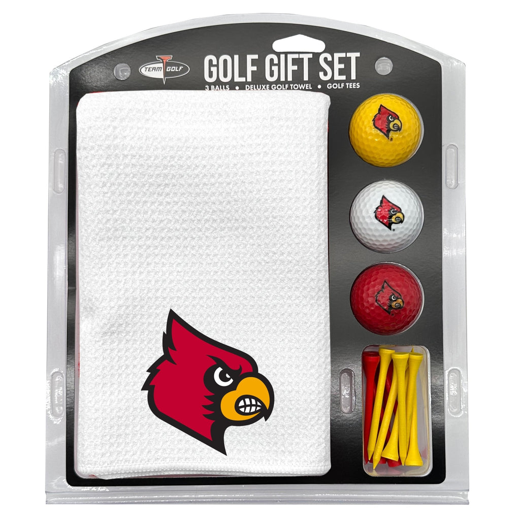 Team Golf Louisville Golf Gift Sets - Microfiber Towel Gift Set - White - 