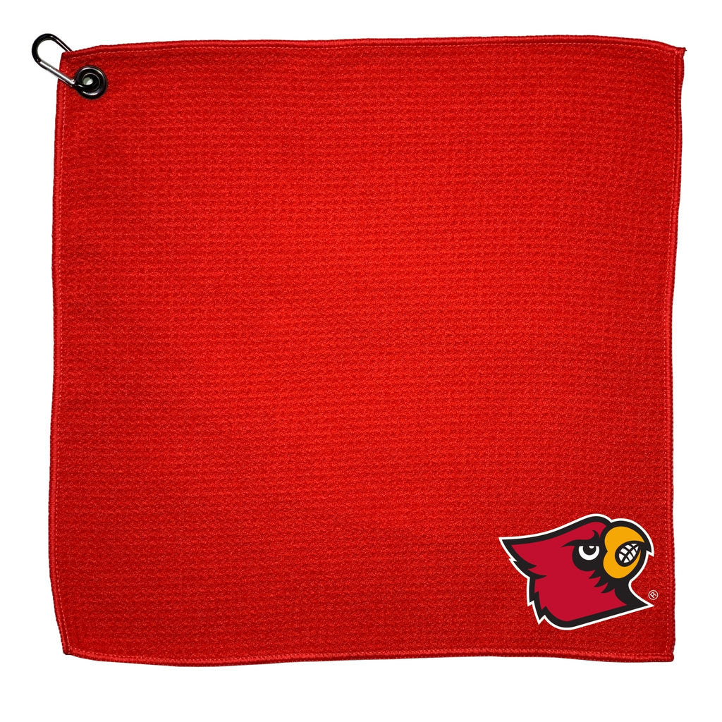 Team Golf Louisville Golf Towels - Microfiber 15X15 Color - 