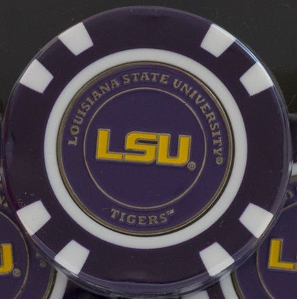 Team Golf LSU Ball Markers - Golf Chip Marker - 