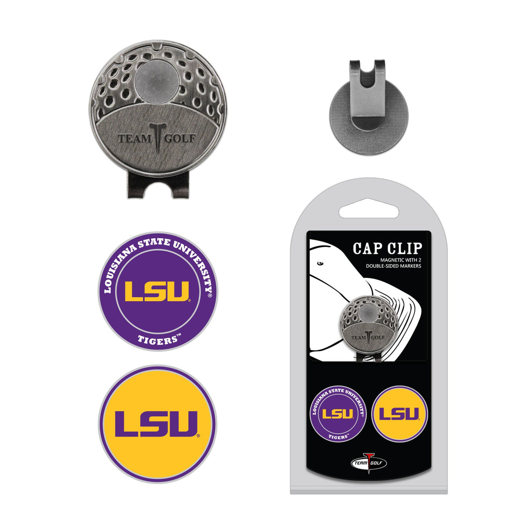 Team Golf LSU Ball Markers - Hat Clip - 2 markers - 