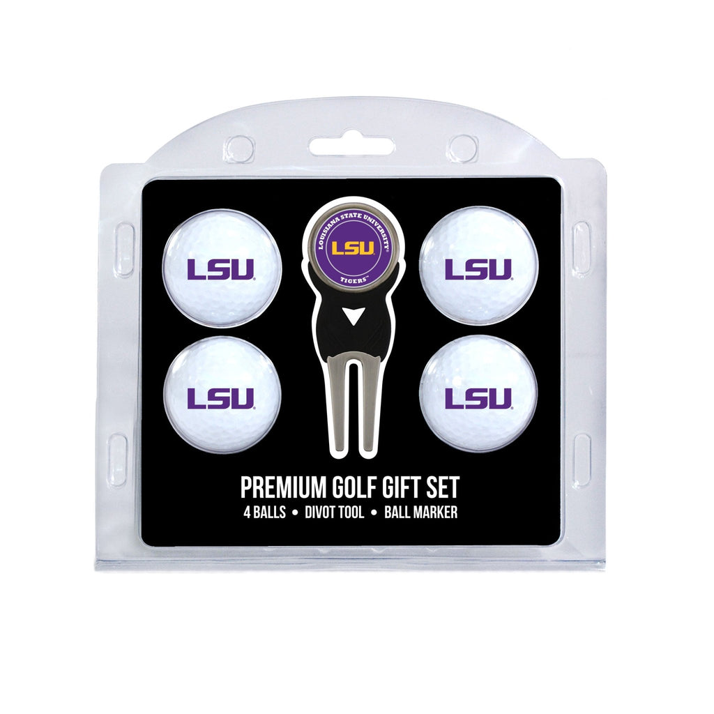 Team Golf LSU Golf Gift Sets - 4 Ball Gift Set - 