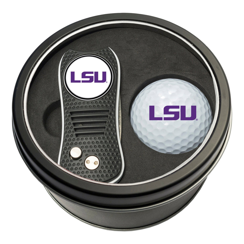 Team Golf LSU Golf Gift Sets - Tin - Divot Tool & Golf Ball - 