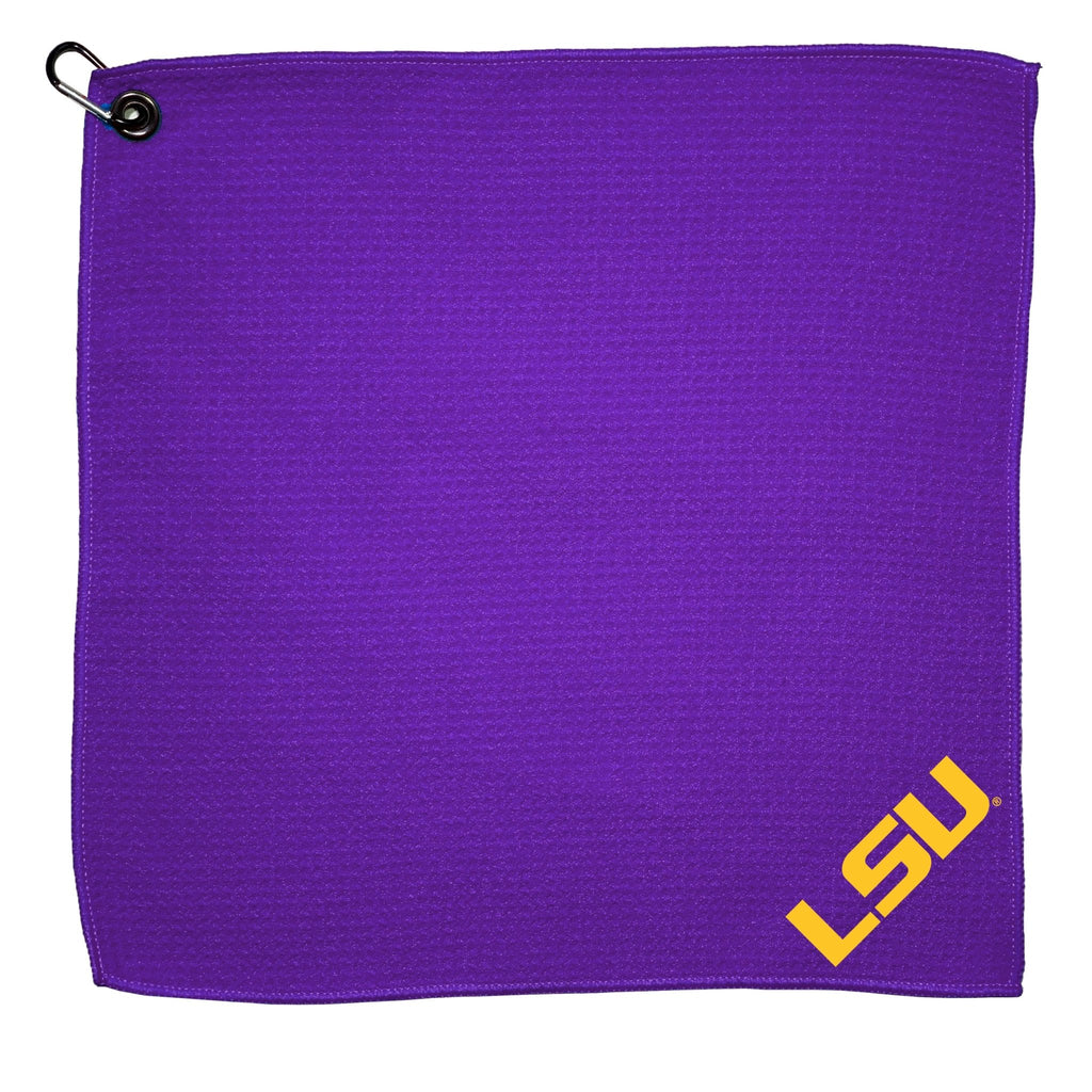 Team Golf LSU Golf Towels - Microfiber 15X15 Color - 