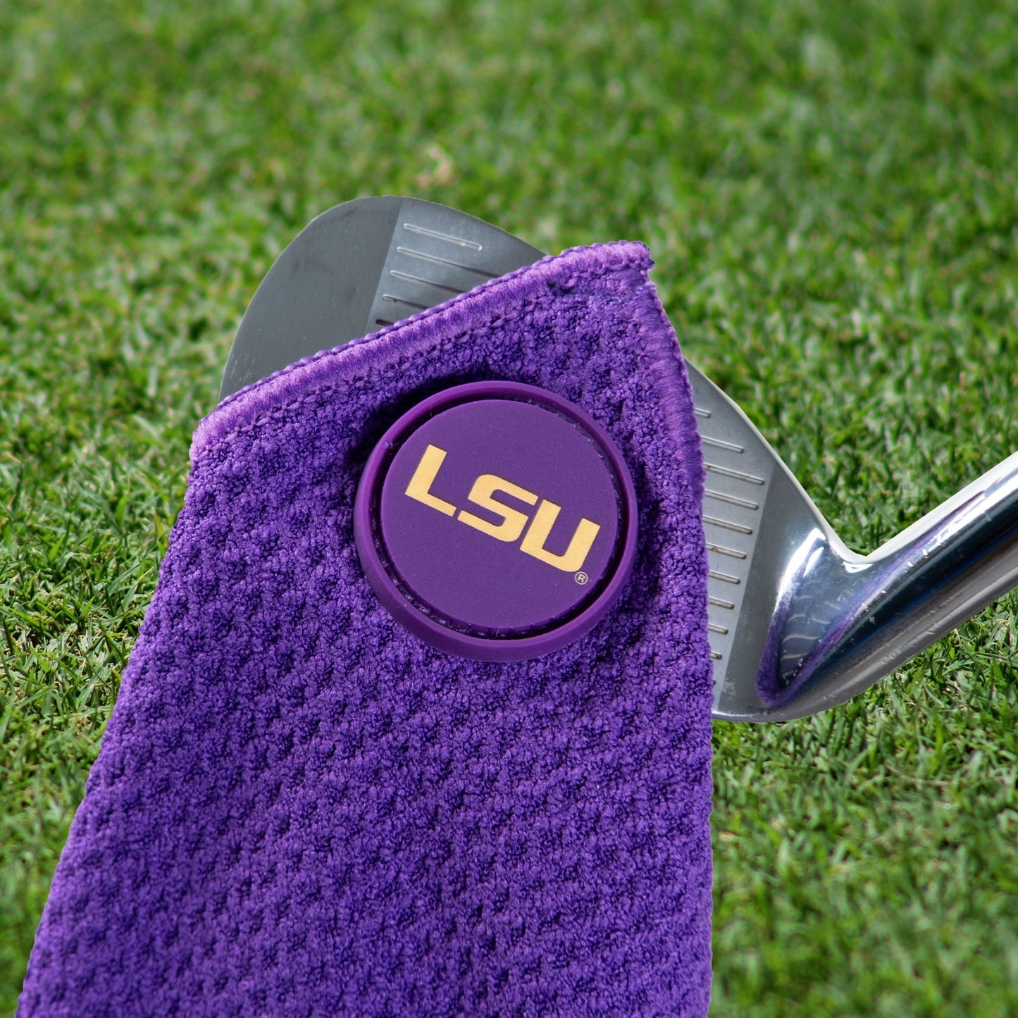 Team Golf LSU Magnetic Golf Towel - Team Golf USA