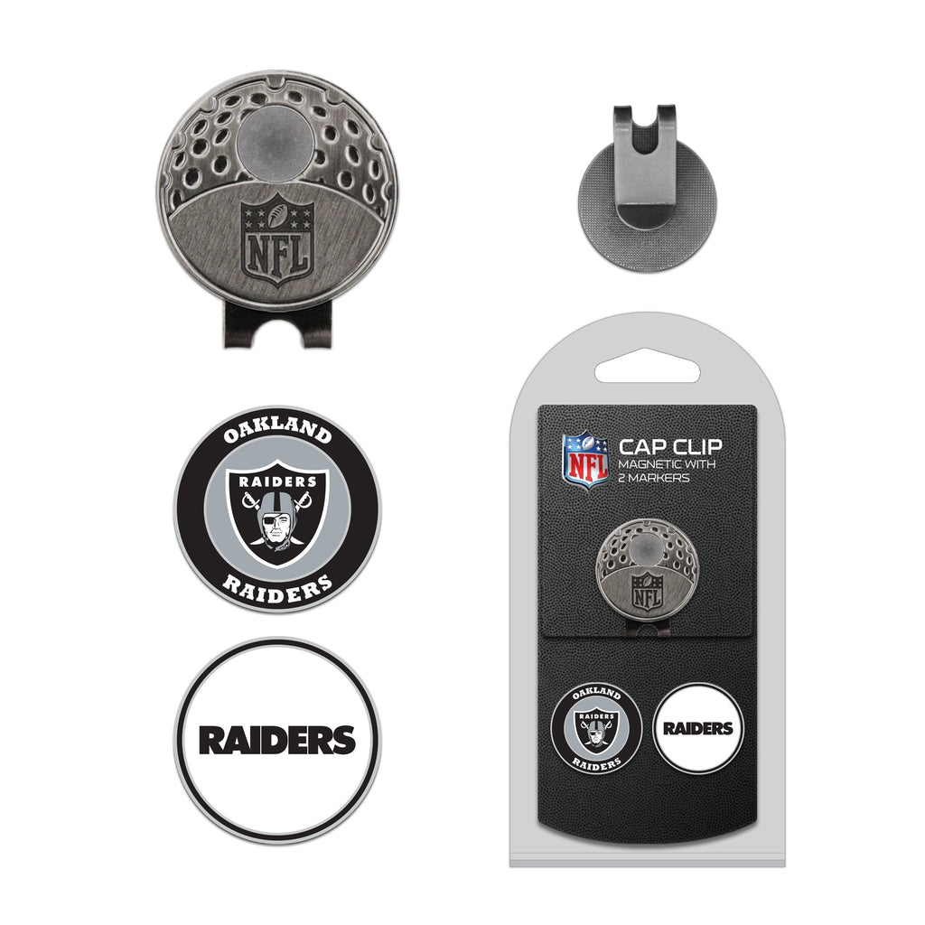 Team Golf LV Raiders Ball Markers - Hat Clip - 2 markers - 
