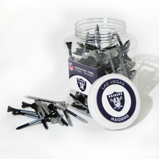 Team Golf LV Raiders Golf Tees - 175 Tee Jar - 