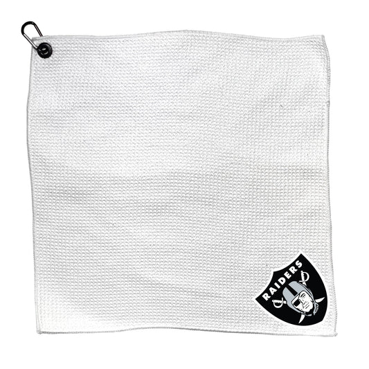Team Golf LV Raiders Golf Towels - Microfiber 15X15 White - 