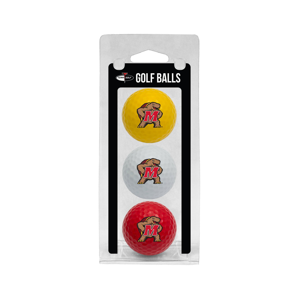 Team Golf Maryland Golf Balls - 3 Pack - Team