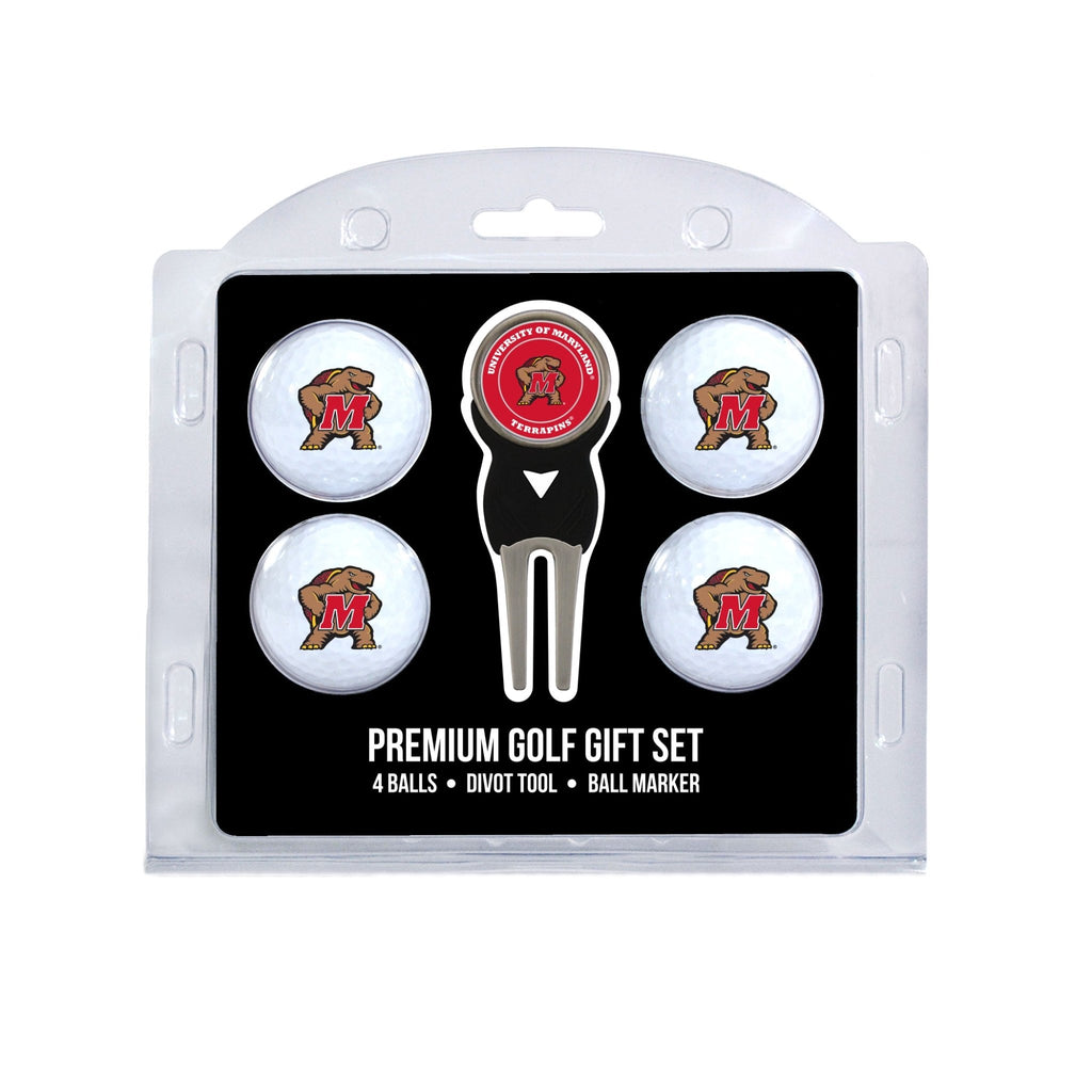 Team Golf Maryland Golf Gift Sets - 4 Ball Gift Set - 