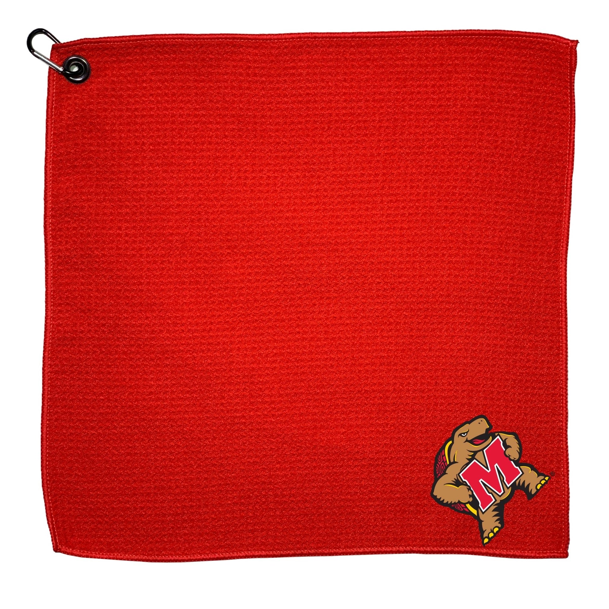 Team Golf Maryland Golf Towels - Microfiber 15X15 Color - 