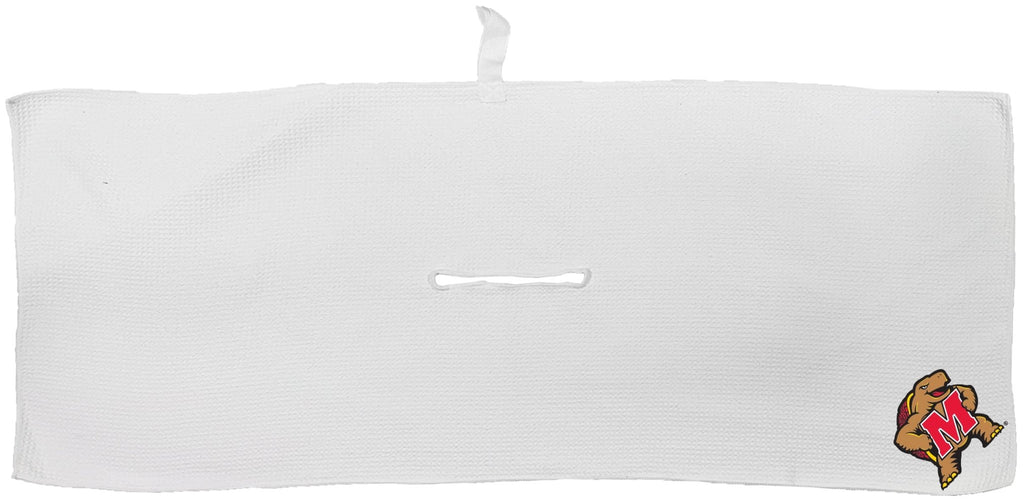 Team Golf Maryland Golf Towels - Microfiber 16X40 White - 