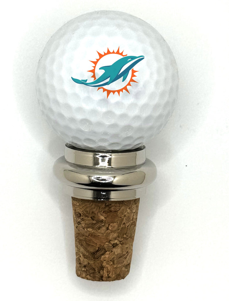 Team Golf MIA Dolphins Cork Wine Stopper - 