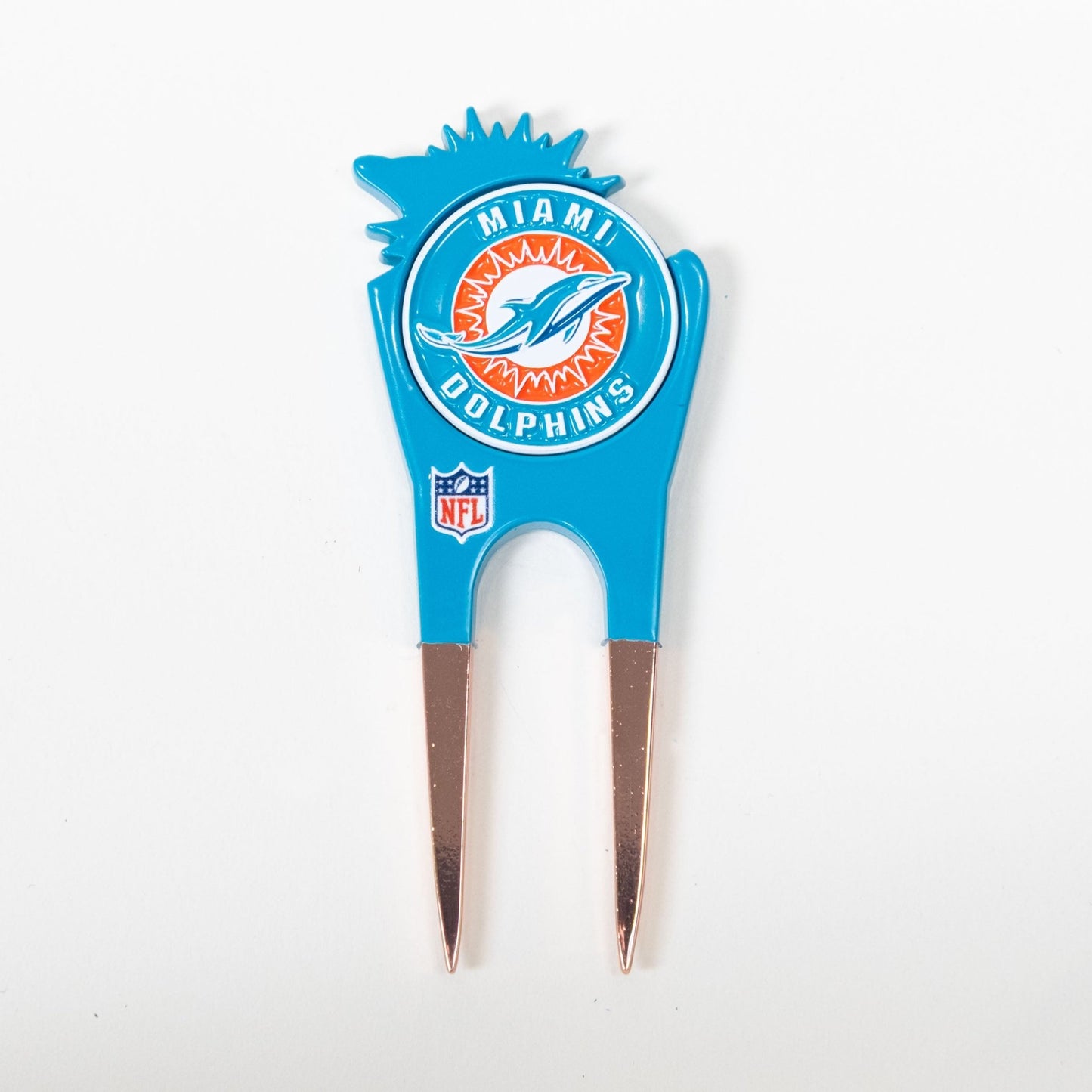 Team Golf MIA Dolphins Divot Tools - Custom Shaped - 
