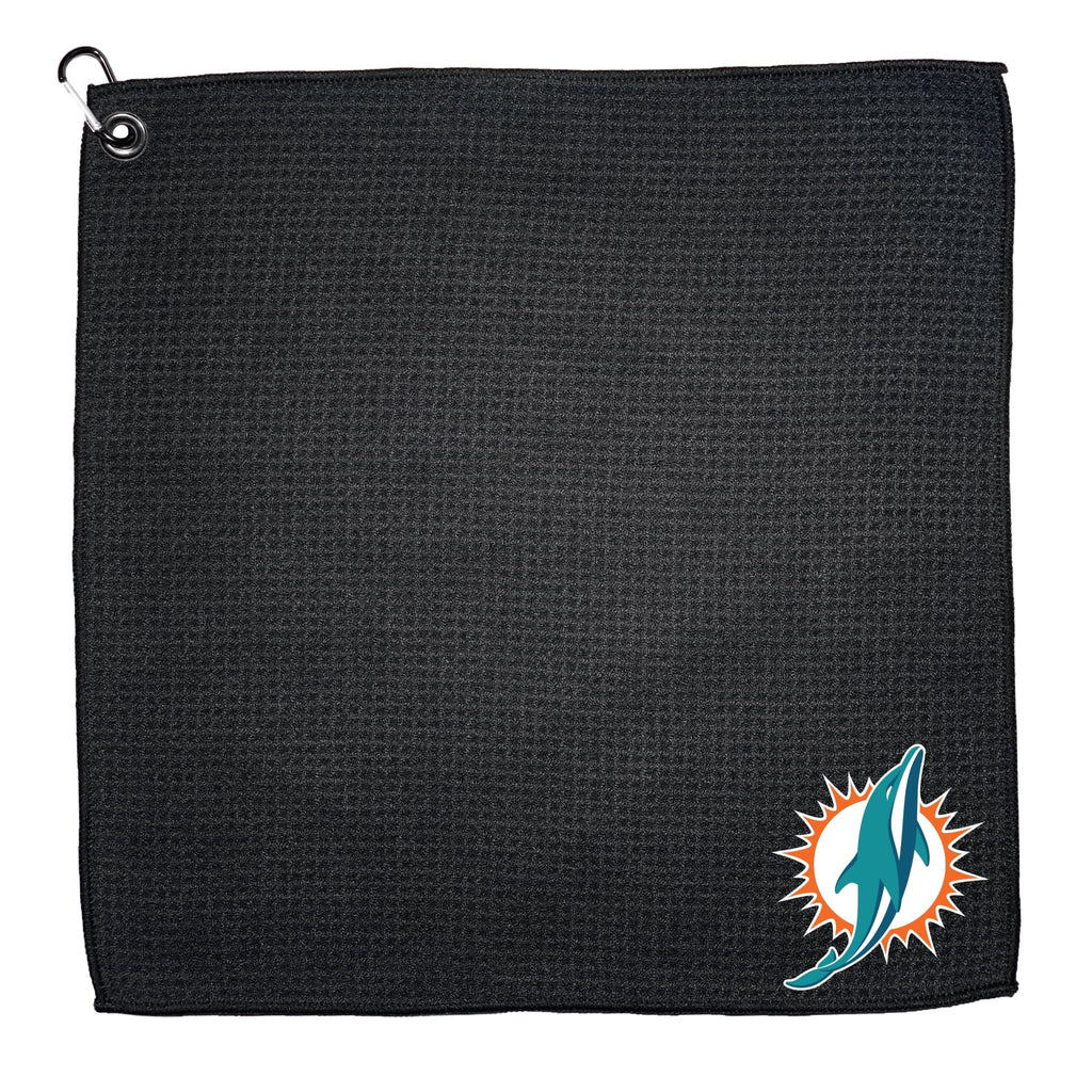 Team Golf MIA Dolphins Golf Towels - Microfiber 15X15 Color - 
