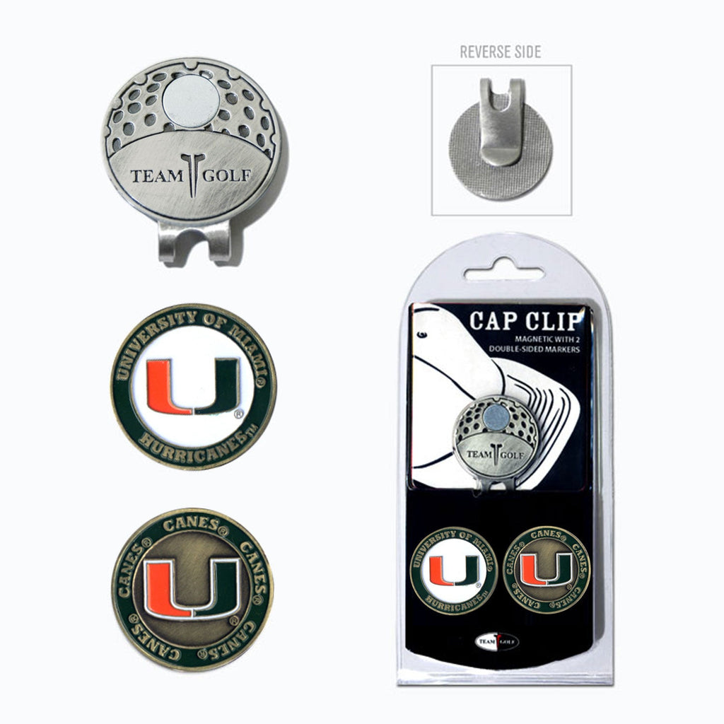 Team Golf Miami Ball Markers - Hat Clip - 2 markers - 