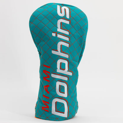 Team Golf Miami Dolphins DR/FW Quilted Headcovers - Team Golf USA